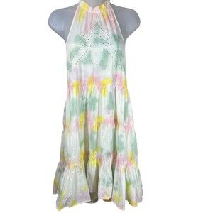 Urban Outfitters NWT Tie‎ Dye “Head In The Clouds” Halter Mini Dress - Size L
